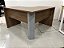 Mesa Delta Escritório Pé Painel 1,20 x 1,20 m 25 mm Cor Nogal - Imagem 1