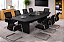Mesa Reunião Escritório Semi Oval Bote 2,00 x 0,90 m 18 mm Pé Painel - Imagem 2