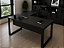 Mesa Executiva em L 1,35 x 1,50 x 0,74 m 40 mm Pé Quadro Industrial - Imagem 3