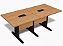 Mesa para Sala Reunião Retangular 2,40 x 1,20 m 25 mm Escritório Tampo Bipartido - Imagem 3