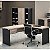 Mesa em L com 2 Gavetas Escritório Corporativa 1,20 x 1,50 m 40 mm Home Office - Imagem 2