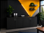 Armário Baixo 4 Portas Fechado Duplo Credence Escritório Home Office Base em Aço 18 mm Chave - Imagem 4