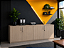 Armário Baixo 4 Portas Fechado Duplo Credence Escritório Home Office Base em Aço 18 mm Chave - Imagem 5