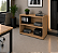 Armário Baixo Aberto Estante Livros Escritório Home Office 0,75 x 0,80 x 0,47 m Prateleira 25 mm - Imagem 3