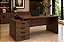 Mesa Reta Escritório Com 4 Gavetas Chave Corporativa 40 mm 1,34 x 0,60 m Home Office Corporativa - Imagem 1