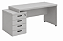 Mesa Reta Escritório Com 4 Gavetas Chave Corporativa 40 mm 1,34 x 0,60 m Home Office Corporativa - Imagem 5