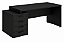 Mesa Reta Escritório Com 4 Gavetas Chave Corporativa 40 mm 1,34 x 0,60 m Home Office Corporativa - Imagem 3