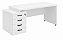 Mesa Reta Escritório Com 4 Gavetas Chave Corporativa 40 mm 1,34 x 0,60 m Home Office Corporativa - Imagem 6