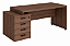 Mesa Reta Escritório Com 4 Gavetas Chave Corporativa 40 mm 1,34 x 0,60 m Home Office Corporativa - Imagem 2