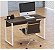 Mesa para Escritório Reta Home Office Pé em Aço Tubular 1,00 x 0,50 m 15 mm Escrivaninha - Imagem 2