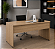 Mesa para Escritório Reta Pé Painel 1,00 x 0,50 m 15 mm Home Office Escrivaninha - Imagem 1