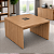 Plataforma de Trabalho 1,35 x 1,20 m 40 mm 2 Lugares Pé Painel Corporativa Com Caixa de Tomada - Imagem 3
