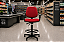 Cadeira Caixa Alta Executiva Ergonômica Aro Back System Braço Regulável Supermercado Padaria Recepção - Imagem 2