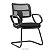 Cadeira Zip Executiva Fixa Com Braços Fixos Escritório Atendimento Cantilever Aproximação - Imagem 1