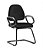 Cadeira Sky Executiva Fixa Com Braços Fixos Escritório Atendimento Cantilever Aproximação - Imagem 2