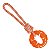 Brinquedo Jambo Orange e Blue Treat Ring Rope Laranja 32cm - Imagem 1