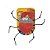 Pet Pelucia Crab Patchwork C8179 Bom Amigo Cores Variadas - Imagem 1