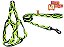 Q7107 Guia Peitoral Bom Amigo Dog Ondas Neon P - Imagem 2