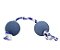 Cod.: 56 Dental Bone Halteres LCM 02 Bolas de Borracha 400mm - Imagem 1