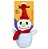 Mordedor Jambo Pelúcia Natal Boneco De Neve - Imagem 1