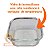 10x Potes De Vidro Hermético Vedação Silicone 550ml Quadrado c/ Trava - Imagem 6