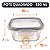 10x Potes De Vidro Hermético Vedação Silicone 550ml Quadrado c/ Trava - Imagem 5