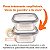10x Potes De Vidro Hermético Vedação Silicone 550ml Quadrado c/ Trava - Imagem 7