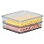 Organizador Porta Ovos 30un Com Tampa + Porta Frios Duplo - Imagem 2