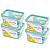 Kit 4 Potes Hermeticos Plástico com Trava Vedação Retangulares 500ml Mantimentos - Imagem 8