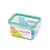 Kit 4 Potes Hermeticos Plástico com Trava Vedação Retangulares 500ml Mantimentos - Imagem 7