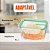 Kit 4 Potes Hermeticos Plástico com Trava Vedação Retangulares 500ml Mantimentos - Imagem 4
