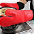 Luva Térmica De Cozinha Forno Fogão Silicone Forrada Anticalor Alta Temperatura 37cm - Imagem 1