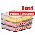 Porta Frios Triplo Triplex 3 Andares Acrilico Resistente Kit Com Pegador Inox - Imagem 2