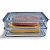 Kit Porta Frios Duplo Empilhável com Tampa em Acrílico Resistente + Pegador de Frios Aço Inox Gold 20cm Cozinha - Imagem 8