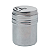 Kit 2 Peças Porta Temperos Saleiro Pimenteiro Em Aço Inox Polvilhador Cozinha Com Tampa - Imagem 3