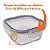 Marmita De Vidro 500ml Micro Freezer Fitness Pote Hermético - Imagem 4