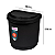 Kit Pia 3 Peças Porta Suporte Detergente + Lixeira + Rodo Rodinho Cozinha - Imagem 2