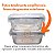Pote Hermético Marmita Organizador Vidro Borossilicato Livre BPA Free 300ml Mantimentos - Imagem 6