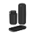 Kit Porta Sabonete Liquido Escova De Dente Bandeja Bold Preto - Imagem 2