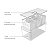 Organizador Clear Fresh 5L Com 3 Cestos - Imagem 5