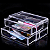 Conjunto Organizador Empilhavel de Maquiagem 4 gavetas e 1 Porta Makes - Imagem 2
