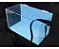 Caixa Expositor Azul Acrílico P/ 48 Caixinhas Alça E Logo - Imagem 2