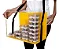 Expositor Acrilico Amarelo 56 Caixinhas Alça E Logo - Imagem 1