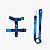 Kit Peitoral H Antipuxão + Guia para cães - Gradient Blue - Imagem 1