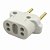 Adaptador Bob Tee 10A/20A - 100 Unidades - Imagem 1