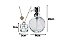 Jogo Kit Dispenser Recipiente Aroma Vidro Mimo Prata - Imagem 7