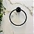Porta Toalha Rosto Argola Bello Black Romar - Imagem 2