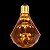 Lâmpada Led Filamento Fireworks Vintage D95 Ambar Taschibra - Imagem 4