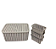 Kit 4 Pçs Caixa Organizadora 4,7l + 3 Mini Cestos 13x8 Trama - Imagem 1