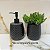 Kit Banheiro Bancada Cerâmica Preto Fosco Dolce Home 2pçs - Imagem 6